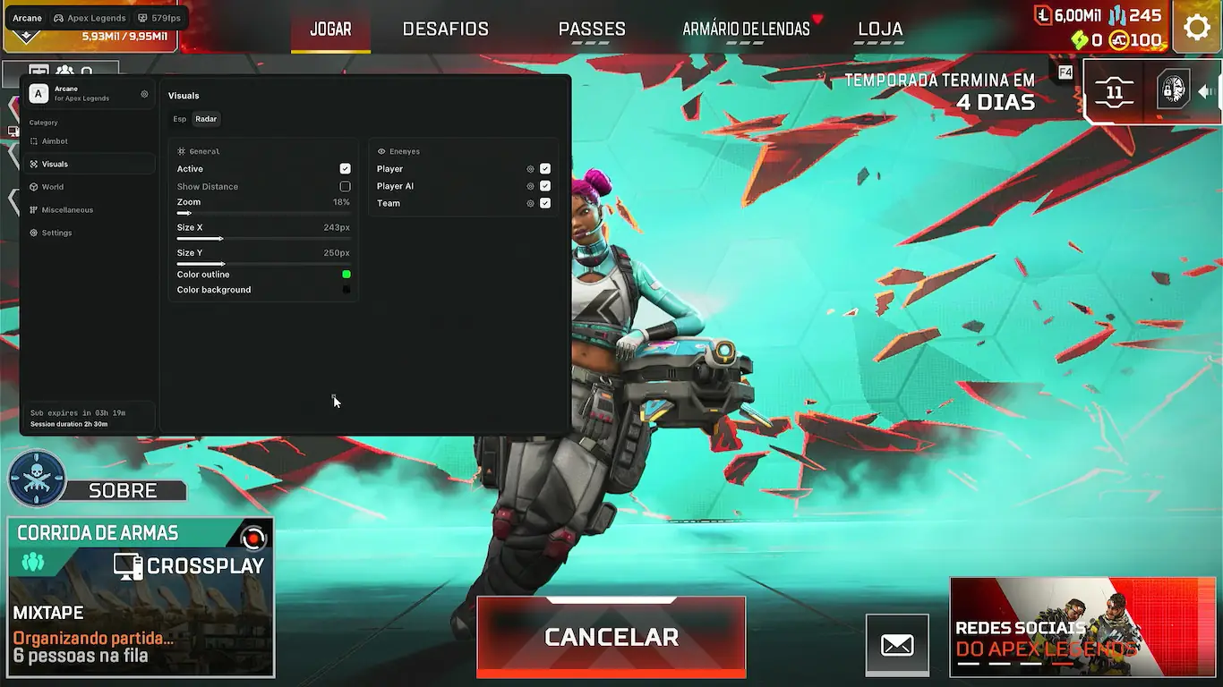 Screenshot 21 do cheat Apex Legends Arcane